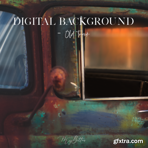 Meg Bitton - Digital Background: Old Truck