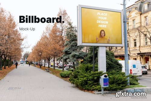Billboard Lightbox Street Mockup