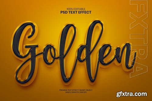 Black amp golden fully editable premium psd text effect maker