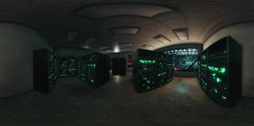 Videohive - VR360 Network Server Room with Computers for Digital Tv Ip Communications - 35633664