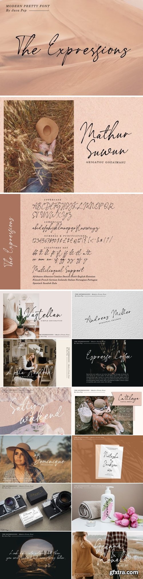 The Expressions / modern pretty font 4595230
