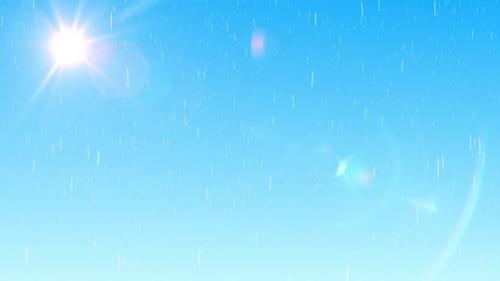 Videohive - Blue sky with rain and clouds 4k - 35623100