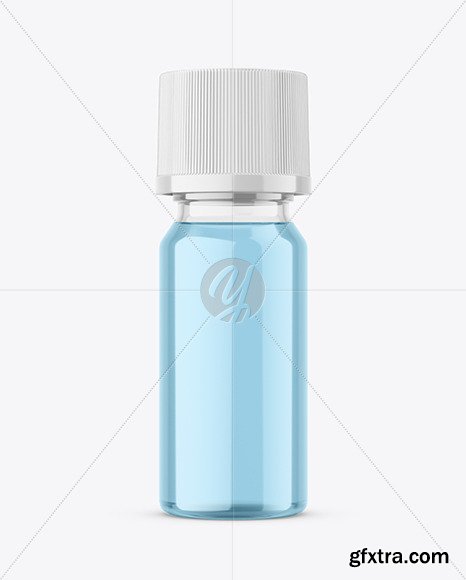 Clear Glass Cosmetic Bottle Mockup 95046