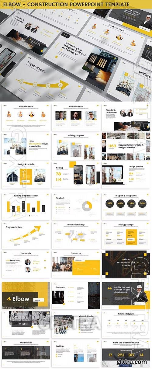 Elbow - Construction Powerpoint Template Q8FQQHR