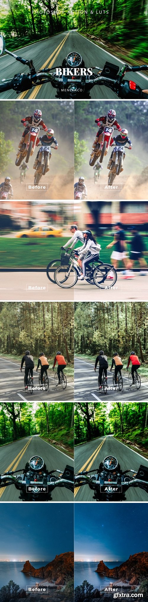 Bikers Photoshop Action & LUTs