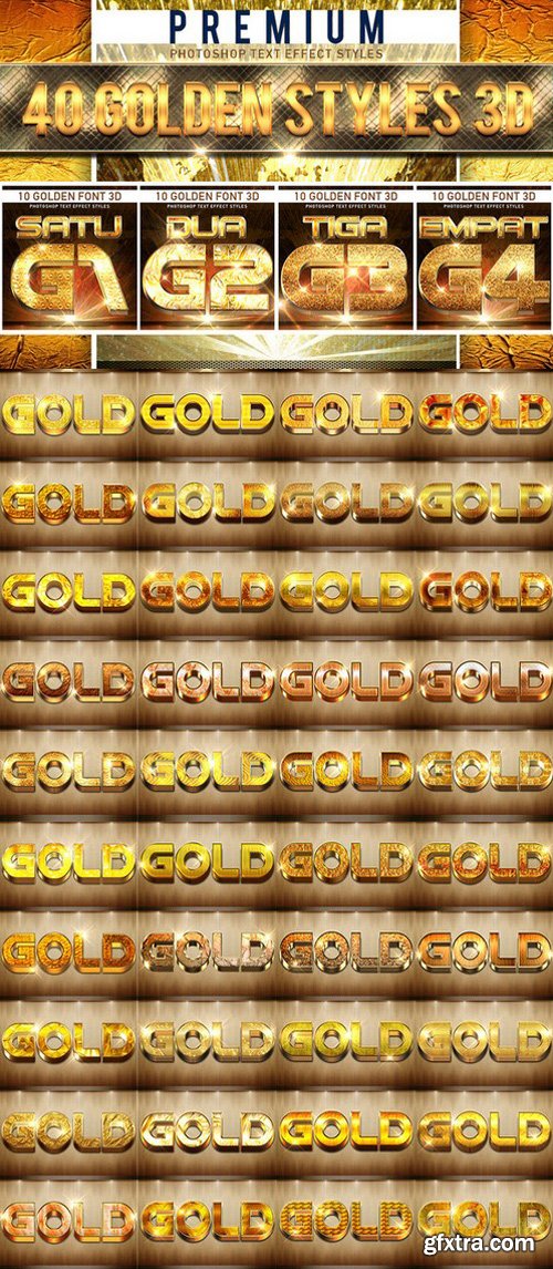 40 Golden Styles 3D