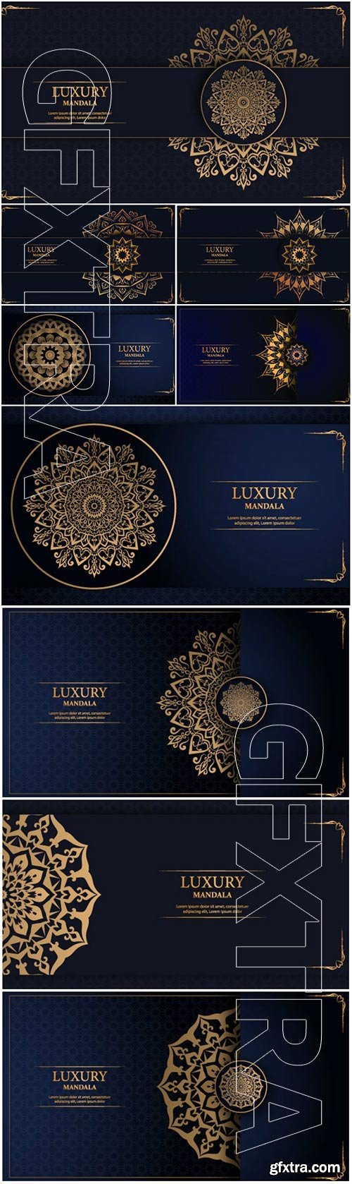 Luxury mandala arabesque ornamental vector background