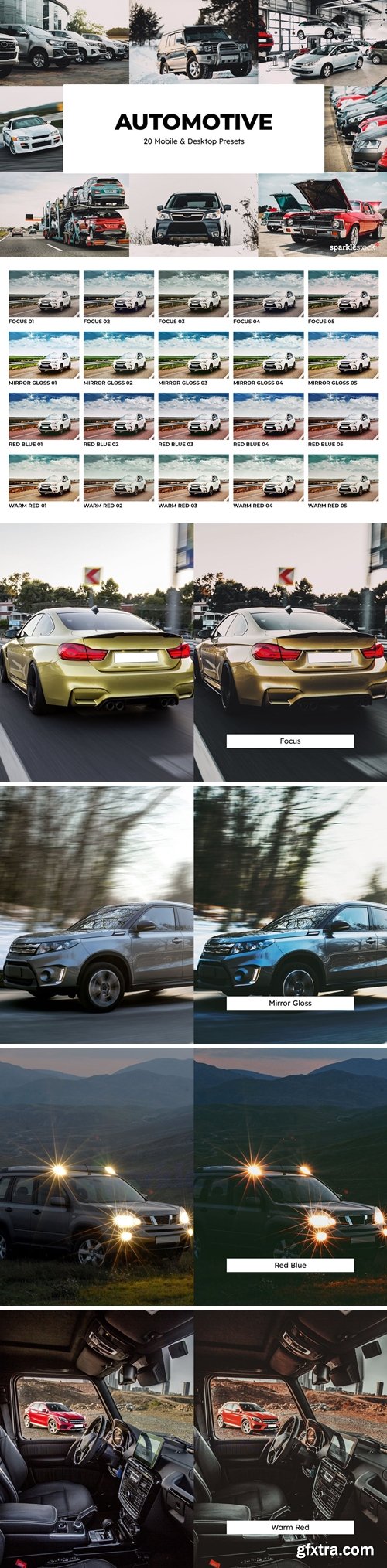 20 Automotive Lightroom Presets and LUTs