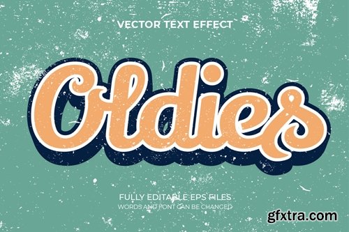 Oldies Text Logo Effect
