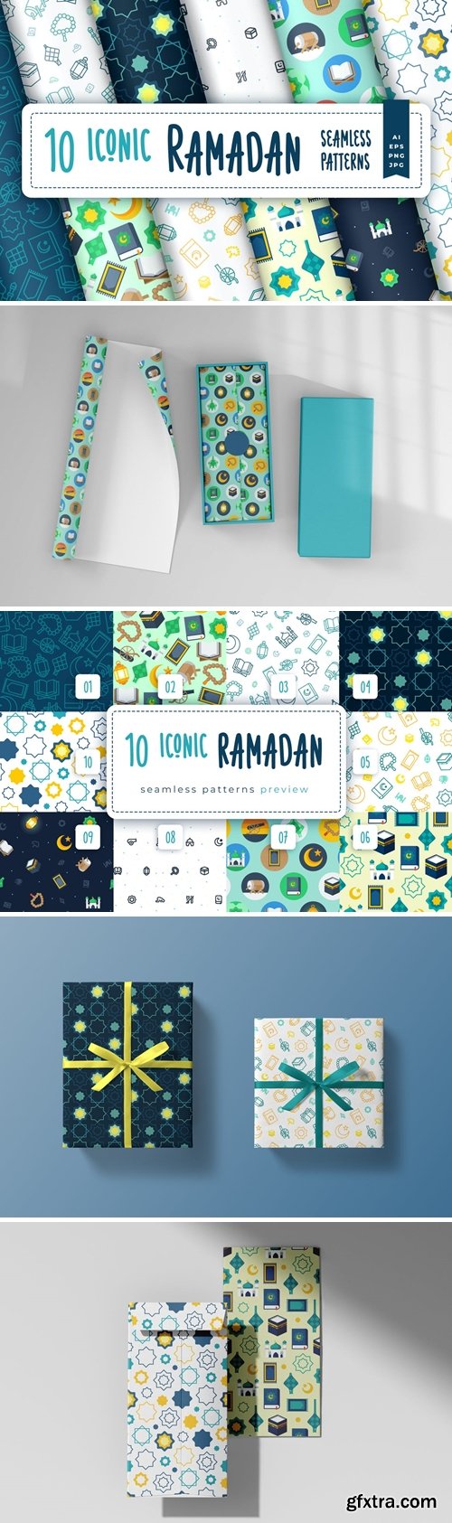 Iconic Ramadan Seamless Pattern