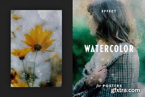 Retro Watercolor Effect for Posters - 7052415