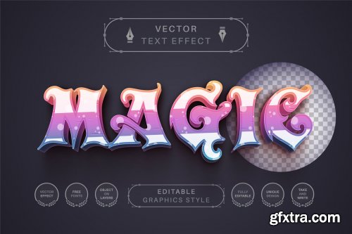 CreativeMarket - Magic Unicorn - Editable Text Effect 6823347