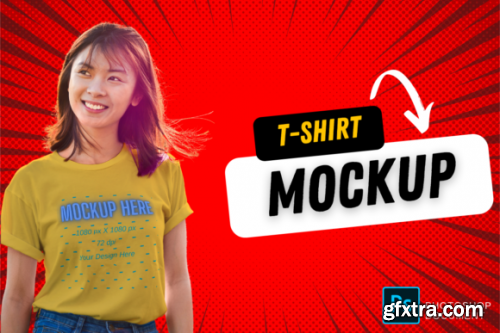 Girl T-shirt MockUp