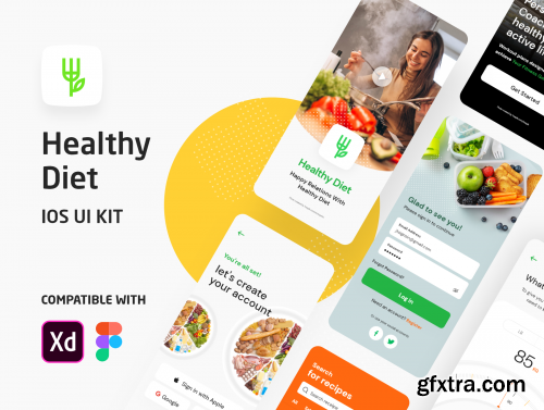 Healthy Diet - iOS UI Kit
