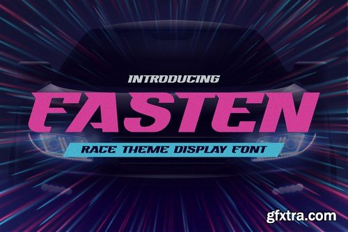 FASTEN - Race Theme Display Font