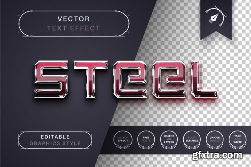 CreativeMarket - Reflect Steel - Editable Text Effect 7093575