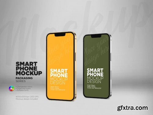 Full screen smartphone mockups