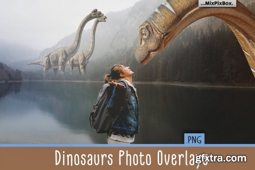 CreativeMarket - Dinosaurs Photo Overlays Pack 3998675