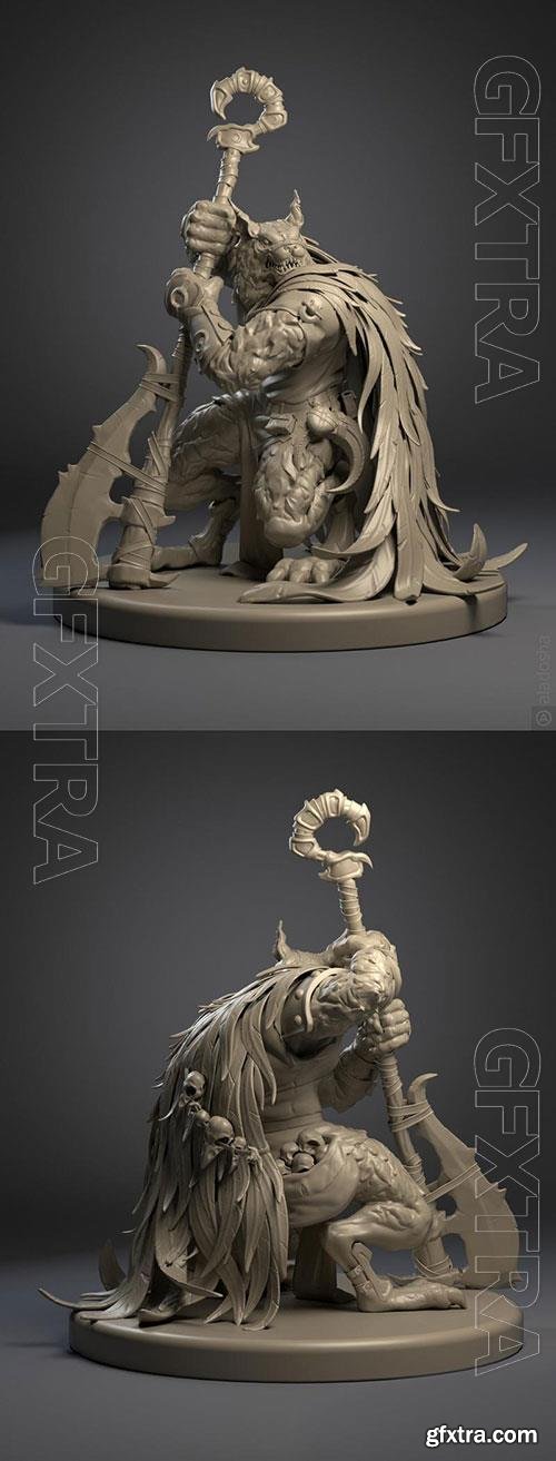3D Print Models Moon Wolf