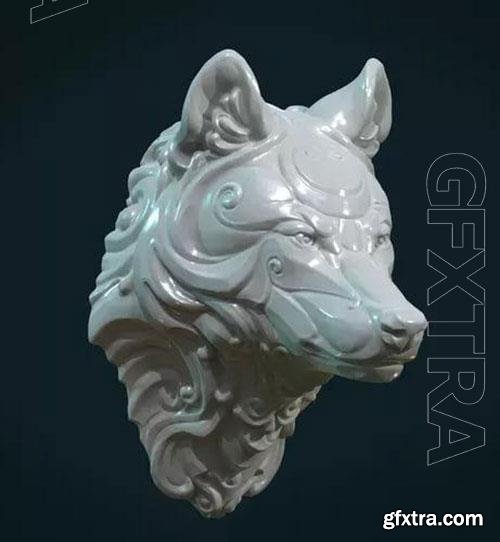 3D Print Models Wolf ornemental