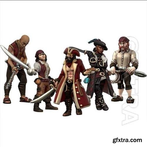 3D Print Models Pirate fullpack