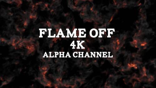 Videohive - Flame Off Alpha Channel 4K - 37936146