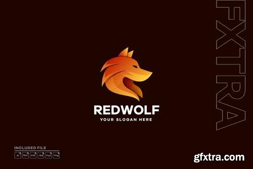 Wolf Illustration Gradient Logo
