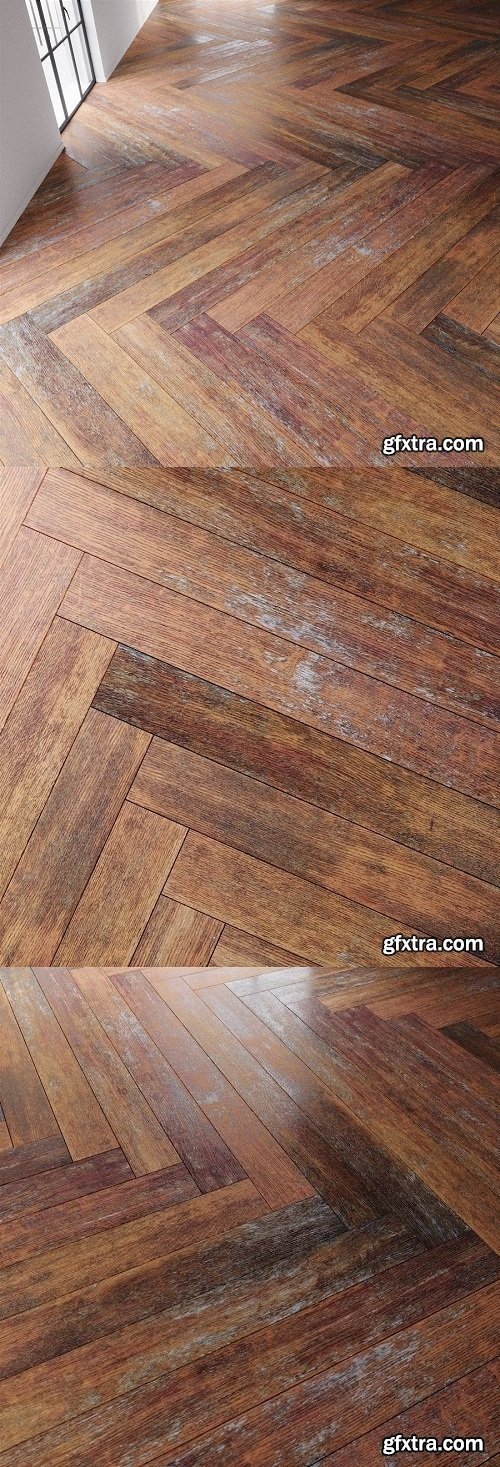 Rustic Wooden Floor, Worn Out