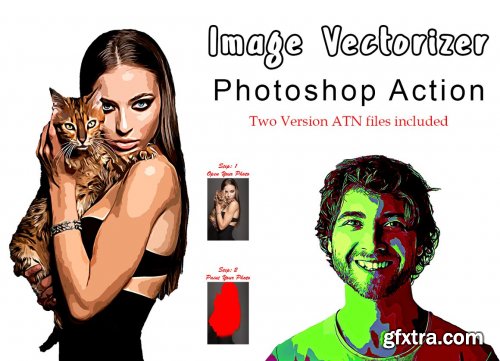 CreativeMarket - Image Vectorizer Photoshop Action 7339971