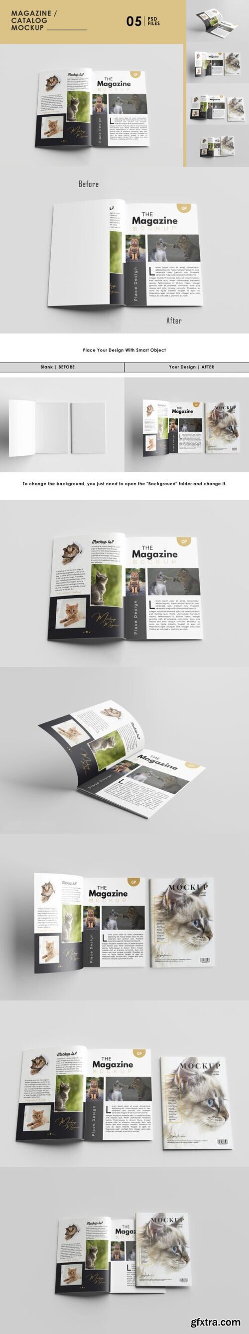 Realistic Magazine Mockup