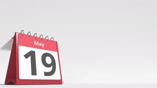 Videohive - May 20 Date on the Flip Desk Calendar Page - 38838789