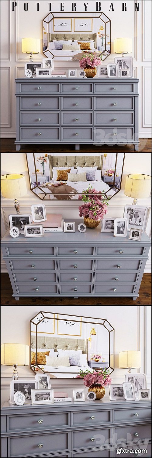 Chest of drawers Pottery Barn Clara Extra