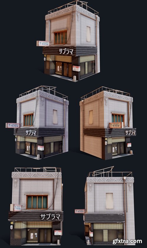 Japanese Style Shop 3D Model