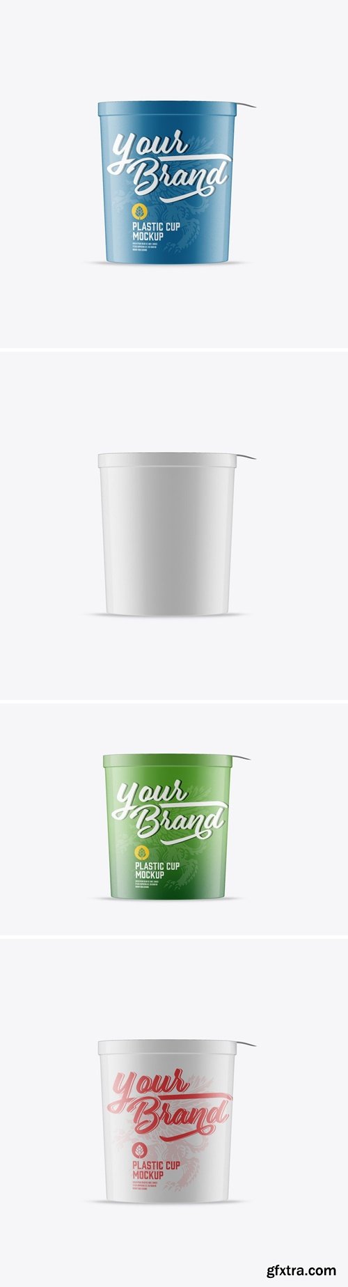 Plastic Yogurt Cup Mockup REBFUMC