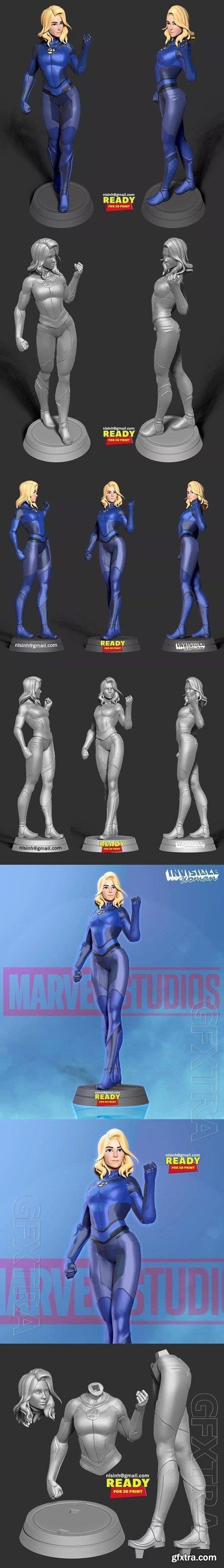 Invisible Woman 3D Print