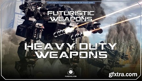 GameDev Market Futuristic Sci-Fi Laser Machine Guns, Flamethrowers & Heavy Duty Weapons Sound Effects Library WAV MP3-AwZ
