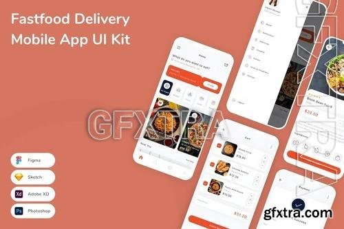 Fastfood Delivery Mobile App UI Kit MAXUXZ9