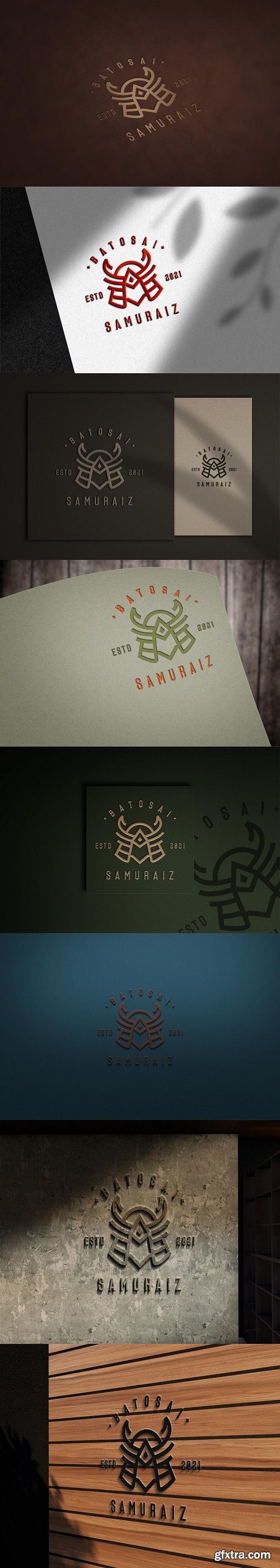3d logo mockup design