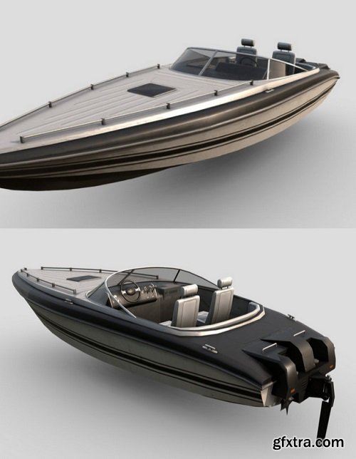 Speedboat 2 3D Model