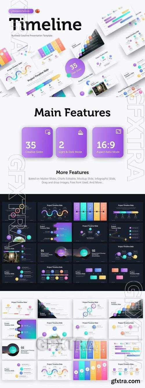 Business Timeline PowerPoint Template AJR5YDE