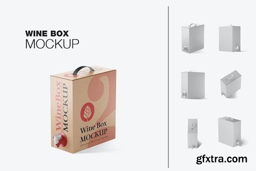 Carton Box with Dispenser Mockup 5QBNK2M