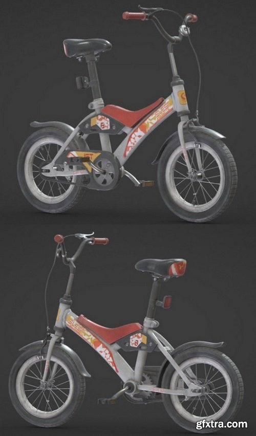 Kids bicycle 3D Model