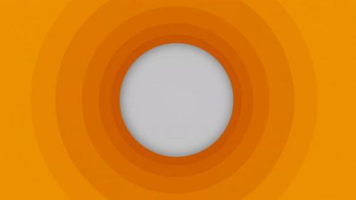 Videohive - Orange Gradient Appearing Frame Circles Cartoon Opening Animation - 40684859