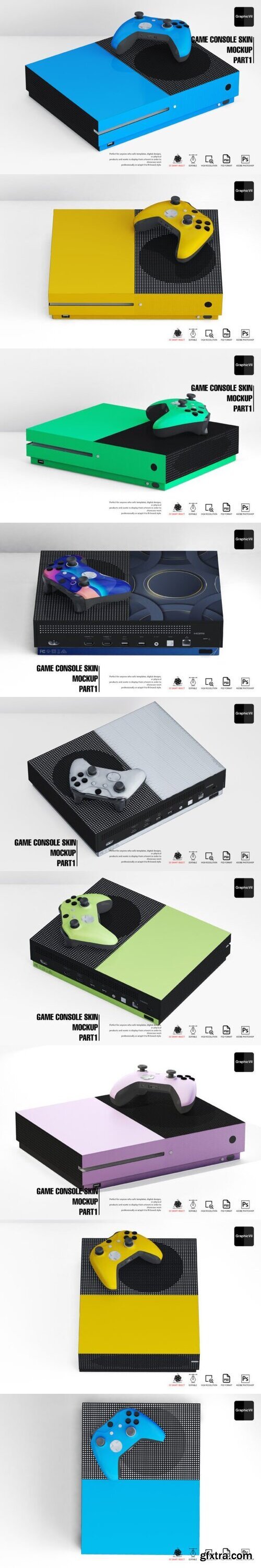Game Console Skin Mockup Part 1