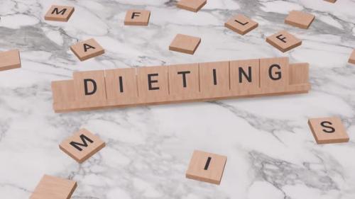 Videohive - DIETING word on scrabble - 41822892