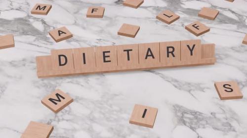 Videohive - DIETARY word on scrabble - 41822894