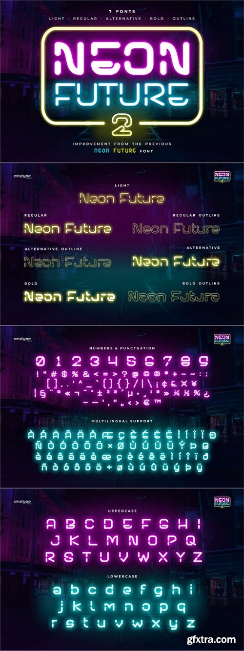 Neon Future 2 Font Family