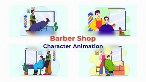 Videohive - Barber Shop Premiere Pro Animation - 42853269