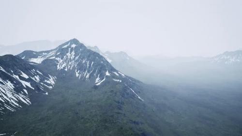 Videohive - Dramatic Landscape of Peaks of the High Caucasus Mountains and White Snow - 43399079