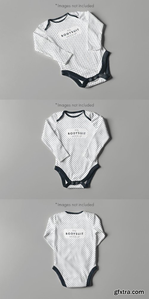 Baby bodysuit mockup